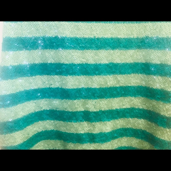 JCrew stunning sequined, striped shell, size M. Lined on inside. - Picture 5 of 9